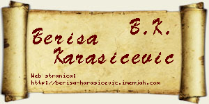 Beriša Karašićević vizit kartica